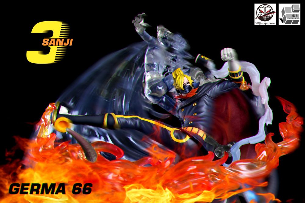 Jz Studio Magic Cube Studio Onepiece Sanji Black Germa Raid Suit Resin Statue