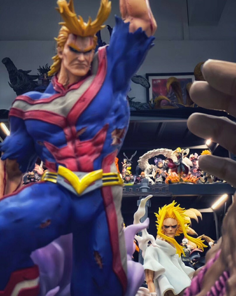 Pre Order Tnt Studio My Hero Academia All Might Symbol Of Peace 1 6 Resin Statue S Post Card