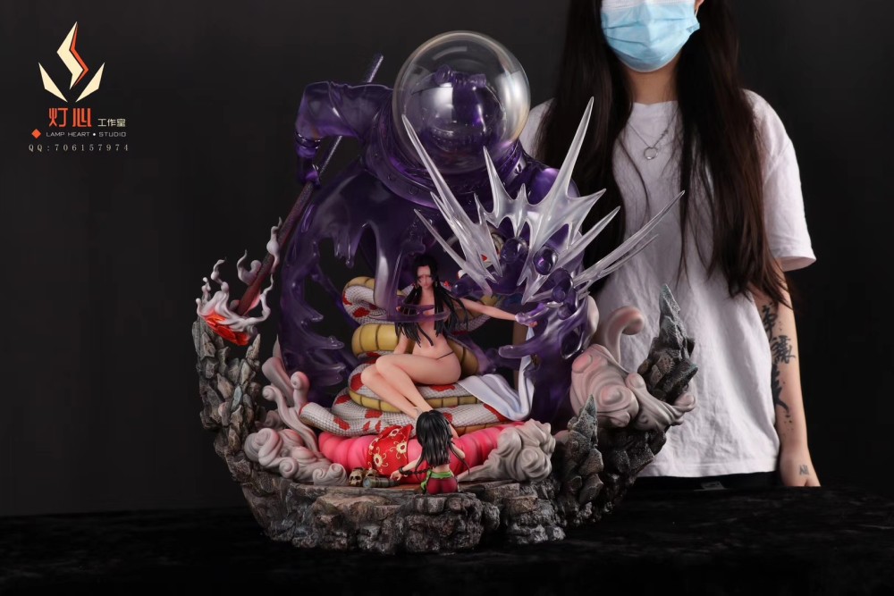 In Stock Lamp Heart Studio One Piece Childhood Memory Series Boa Hancock Resin Statue
