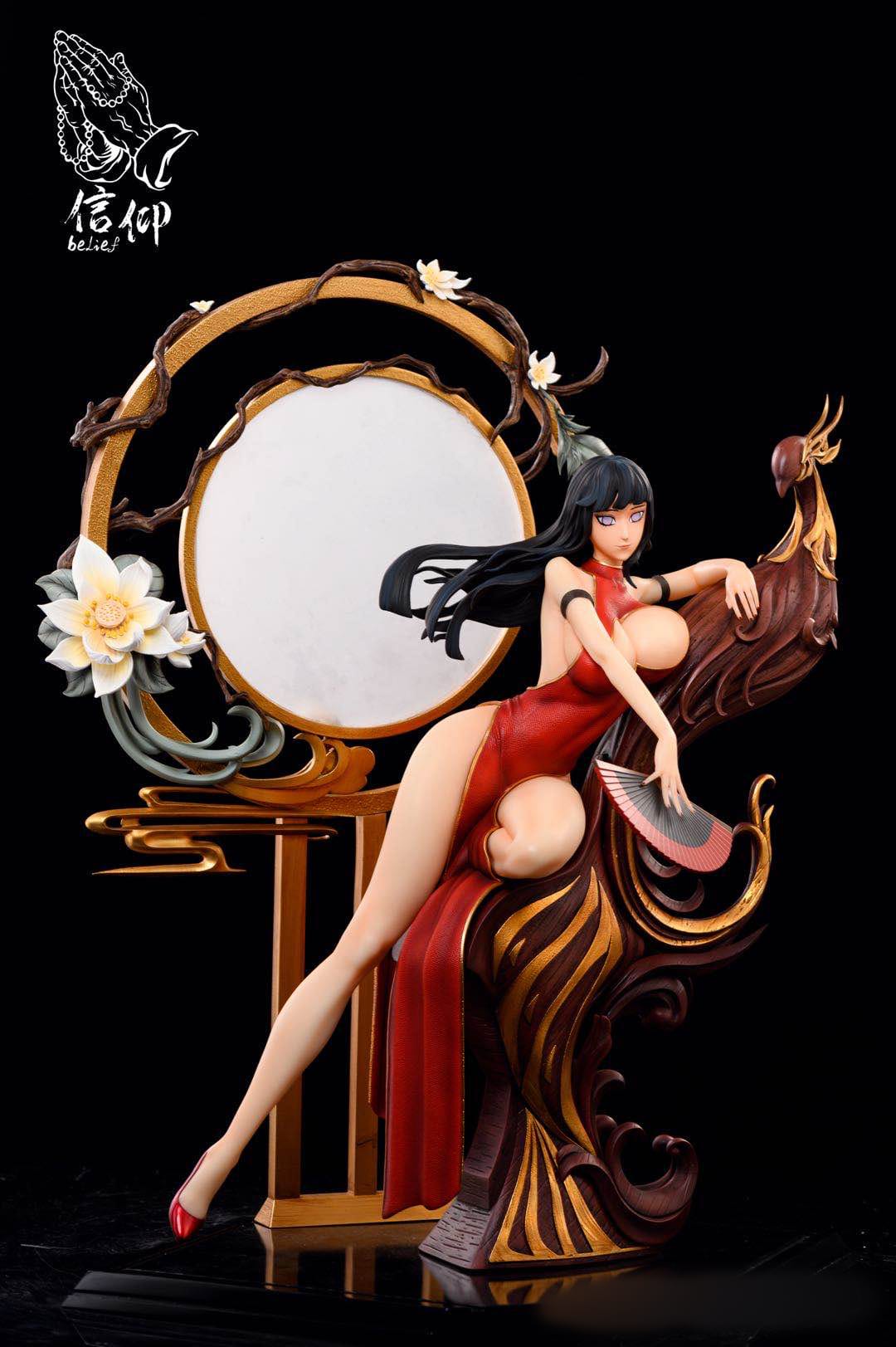 Preorder)Belief Studio Hyūga Hinata Chinese style cheongsam resin statue.