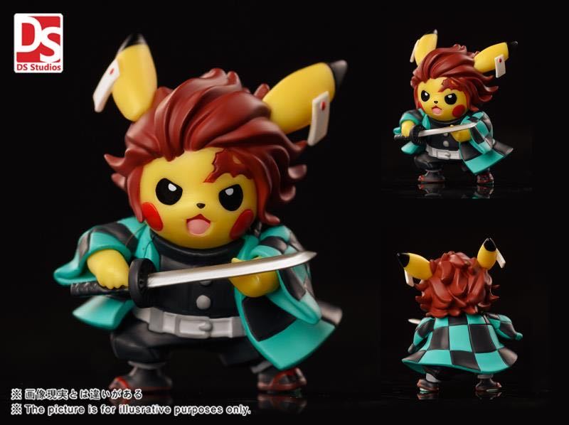 ãPreorderãDS Studio Demon Slayer Pikachu cosplay set resin statue's post card