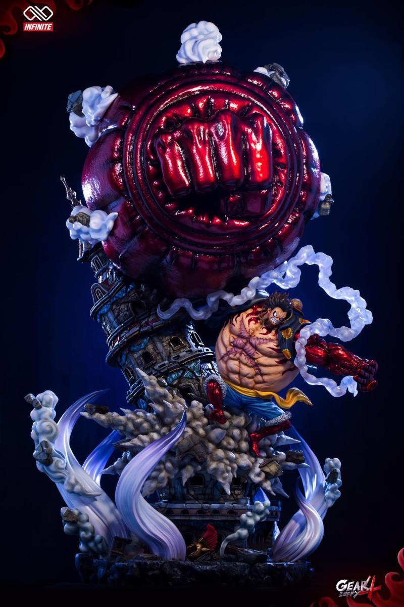 luffy resin statue