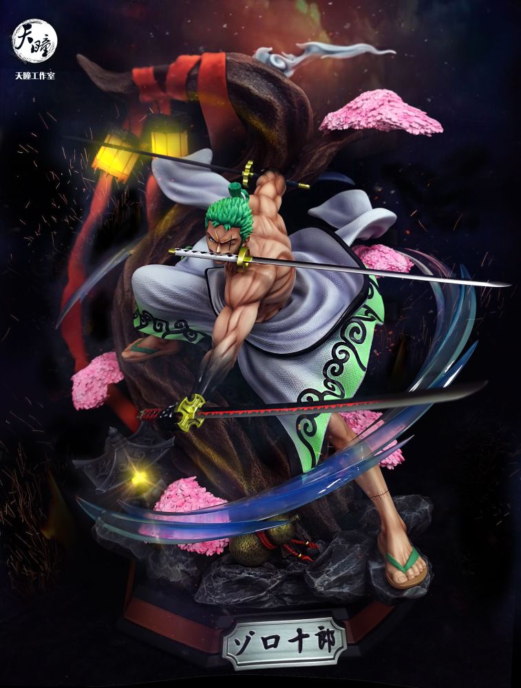 Tiantong Studio One Piece Zoro Wano Country Resonance Series Resin