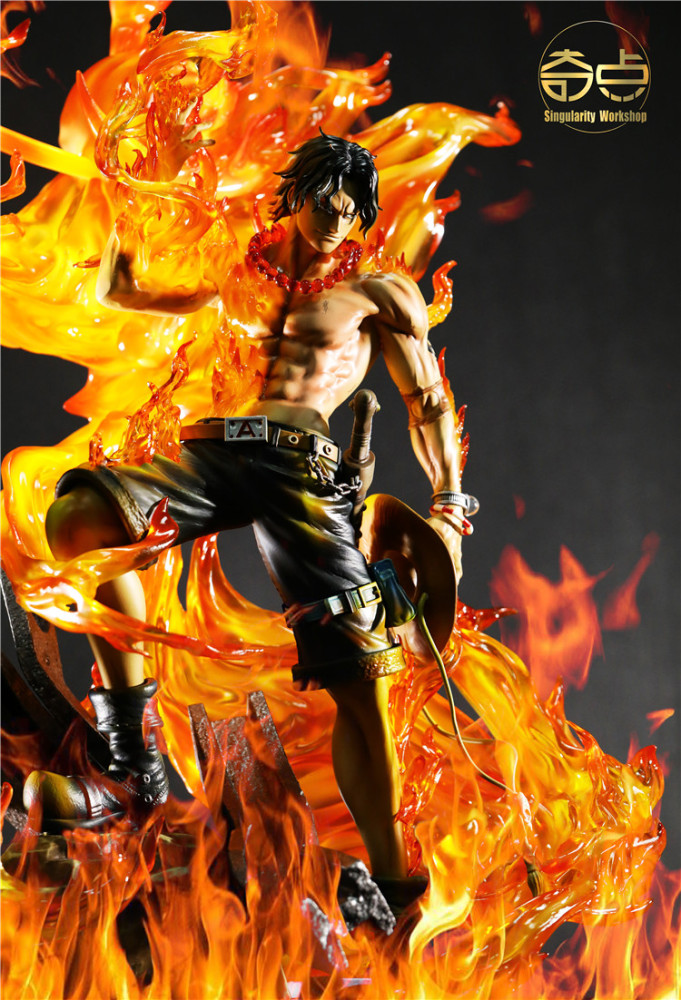 In Stock Singularity Workshop One Piece Ace Resin Statue