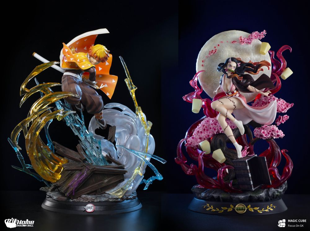 Magic Cube X Dragon Ball Home Studio Demon Slayer Agatsuma Zenitsu Resin Statue The anime ends on chapter 54, volume 7. magic cube x dragon ball home studio