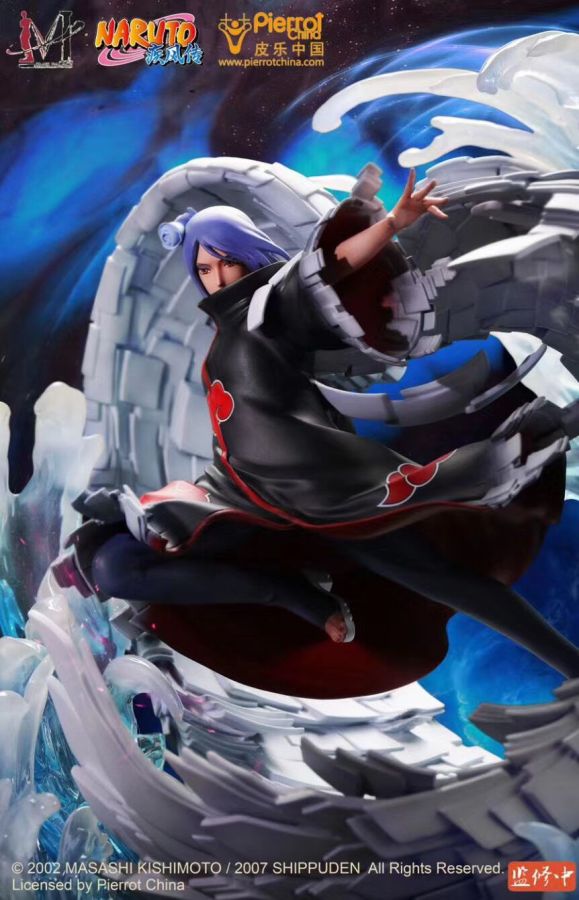 battle damaged konan statue