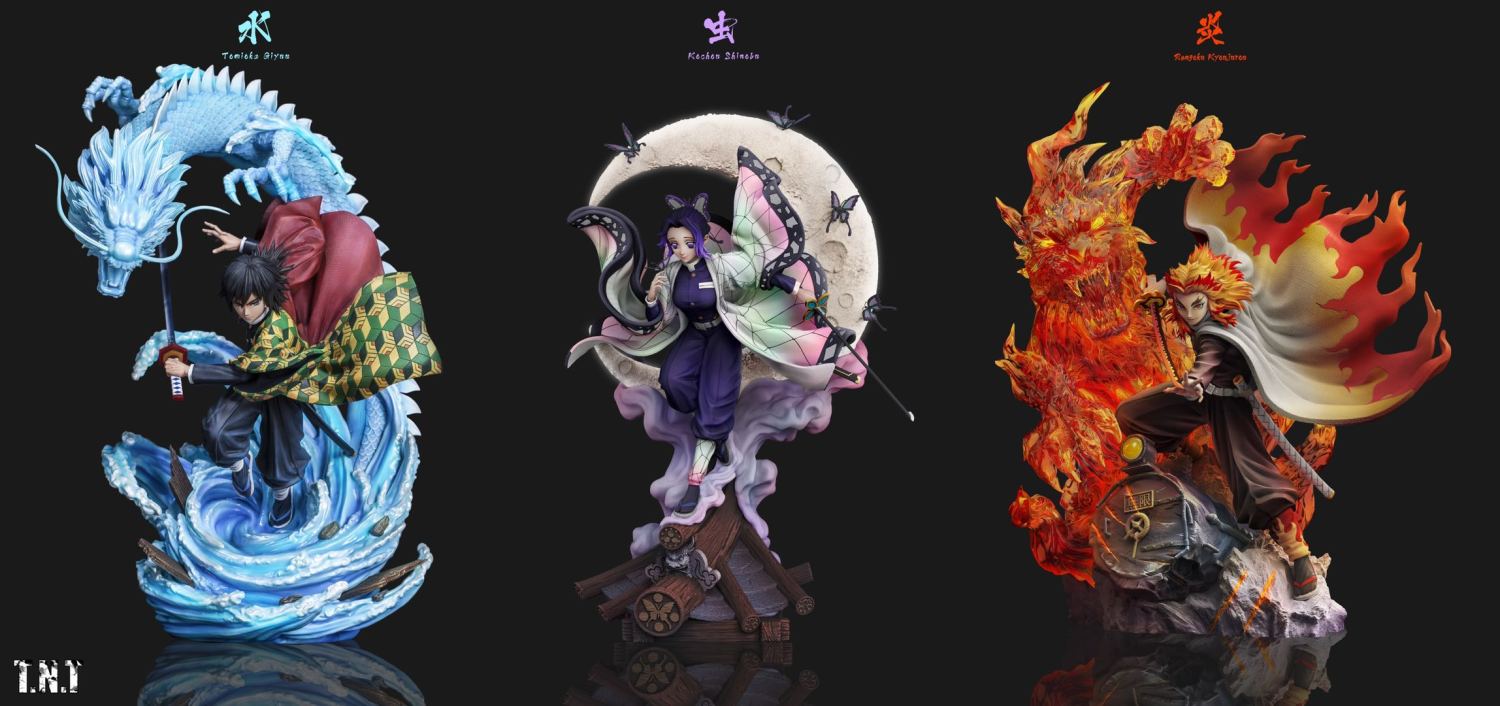 demon slayer resin statues