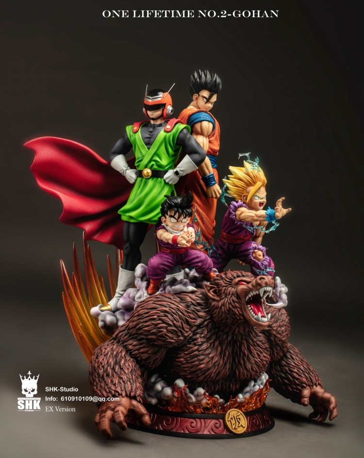 In Stock Shk Studio Draong Ball Gohan The Whole Life Resin Statue Ex Vesion