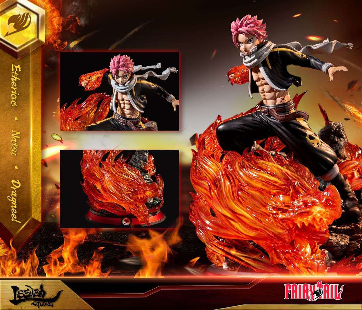 natsu and igneel statue