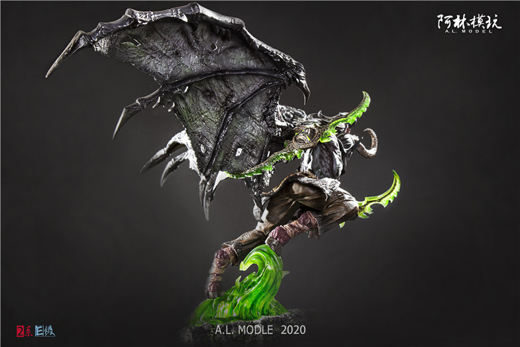 ⎡LEYILE BRICK⎦Preorder Custom World of Warcraft Illidan Stormrage Genuine Figure