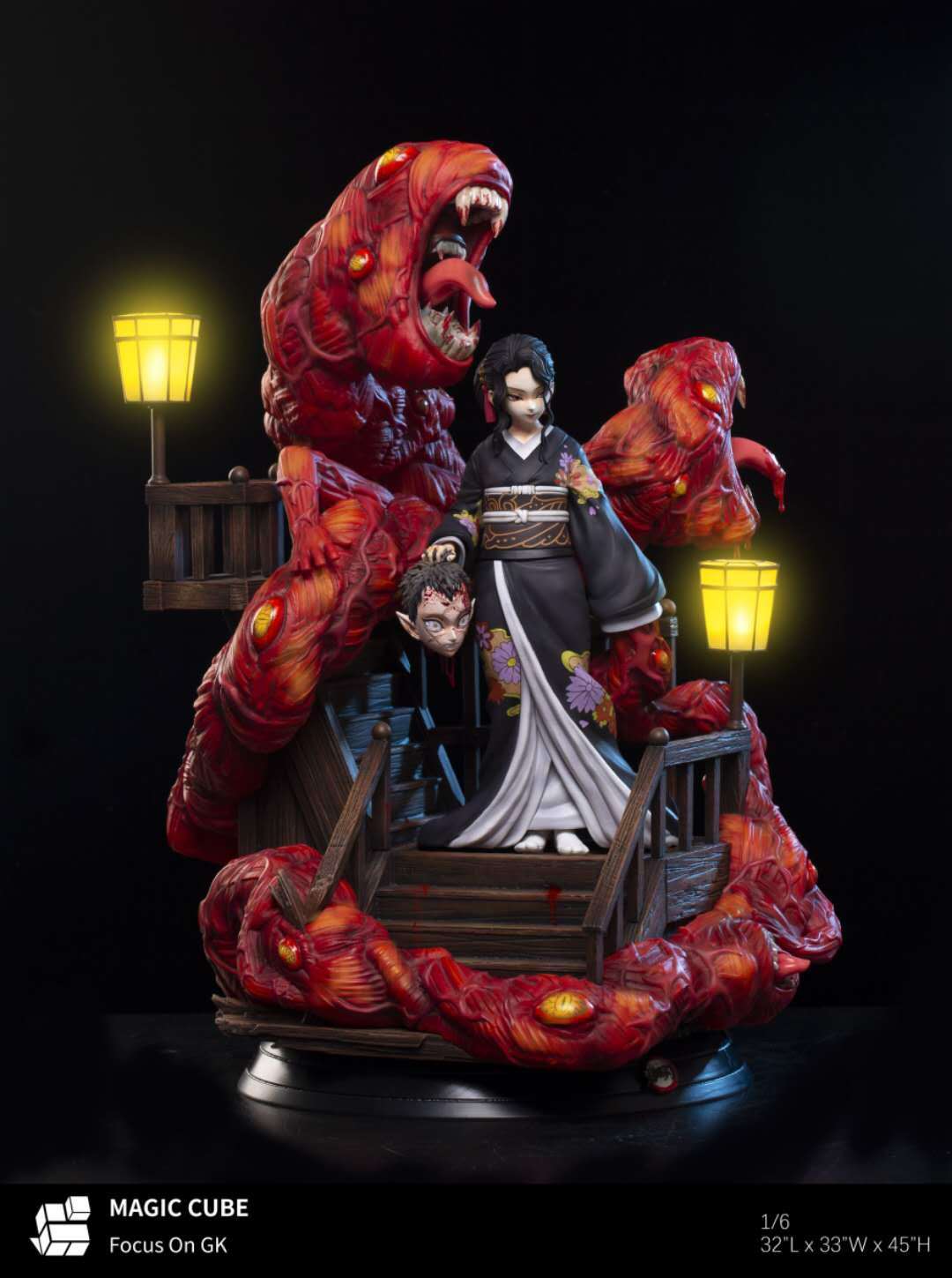 demon slayer statue magic cube