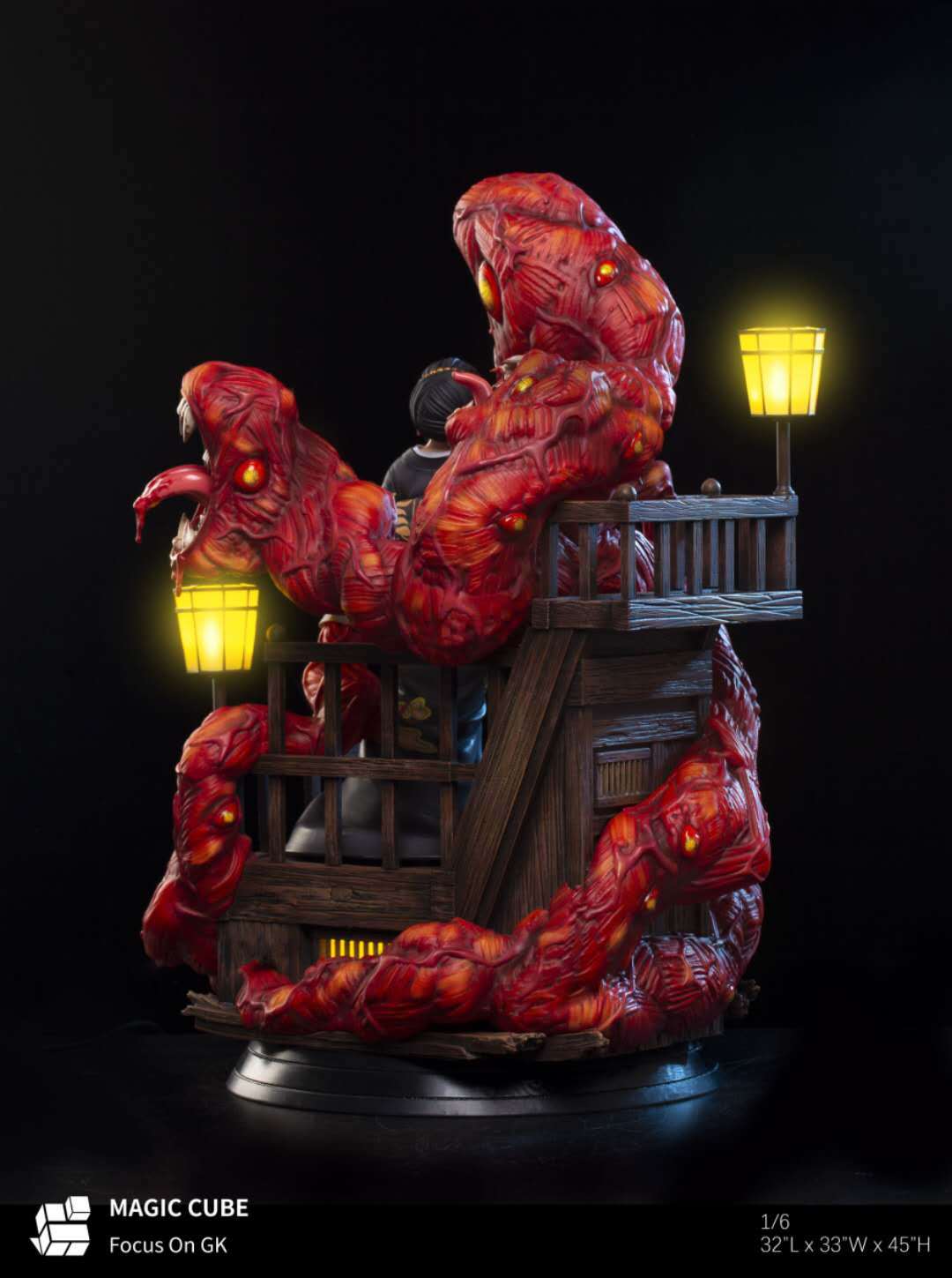 demon slayer statue magic cube
