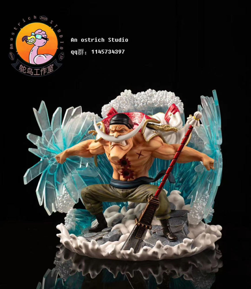 In Stock An Ostrich Studio One Piece Whitebeard Edward Newgate Wcf Scale Resin Statue