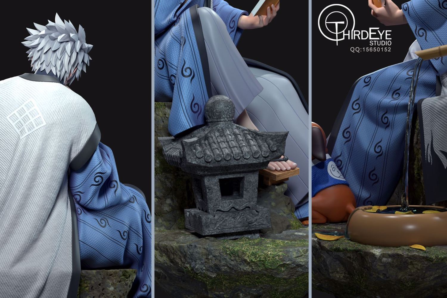 kakashi statue in konoha