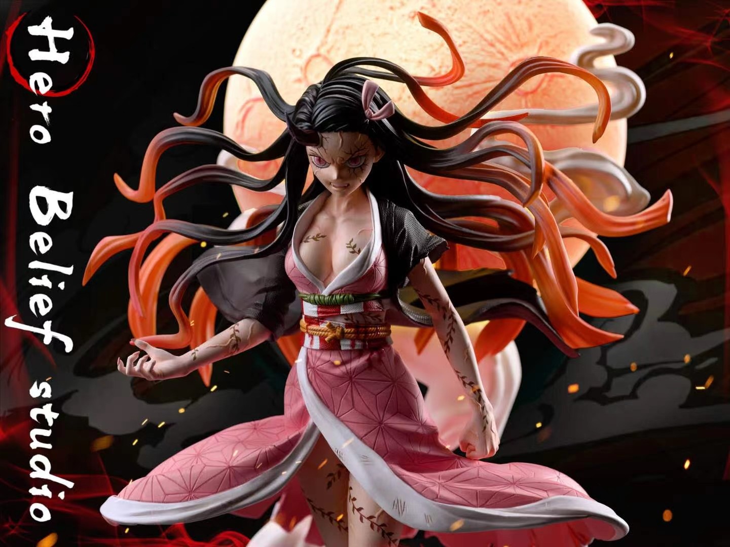 nezuko demon form statue