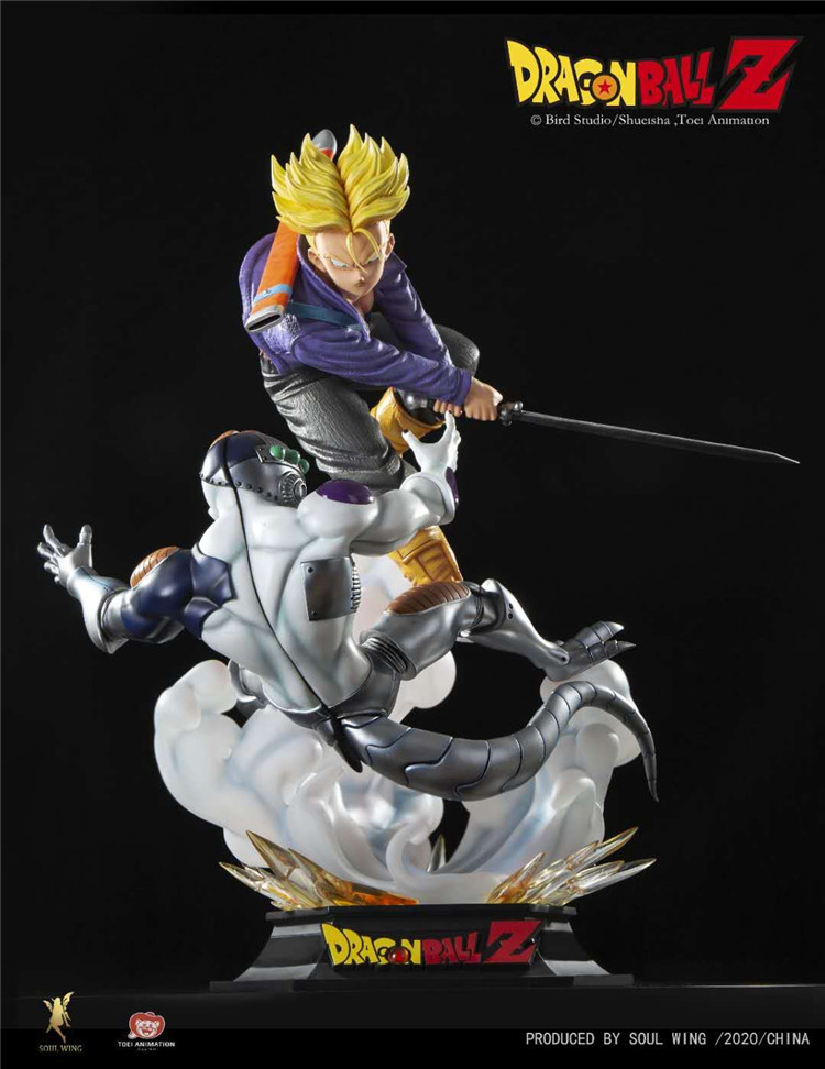 Preorder Soulwing Studio Dragon Ball Trunks Vs Frieza Copyright Resin Statue S Post Card