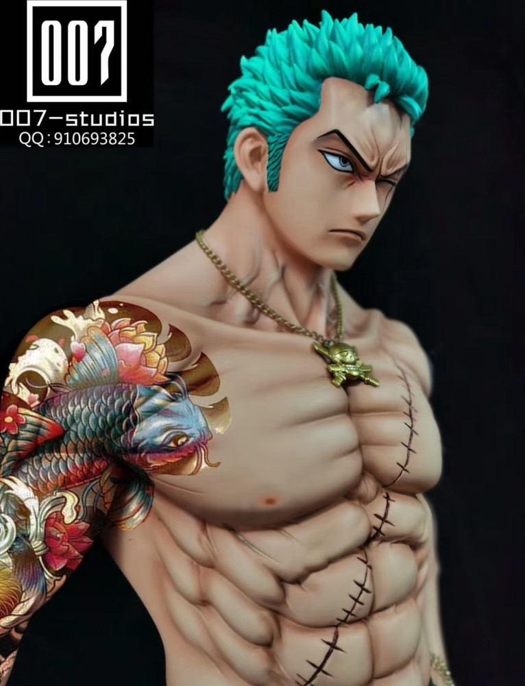 Preorder 007 Studio One Piece Tattoo Zoro Resin Statue S Post Card