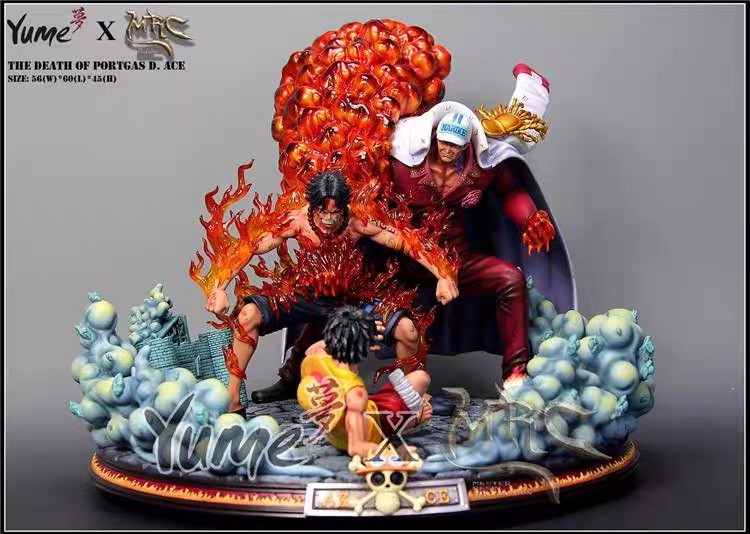 In Stock Mrc Studio One Piece The Death Of Ace Resin Statue
