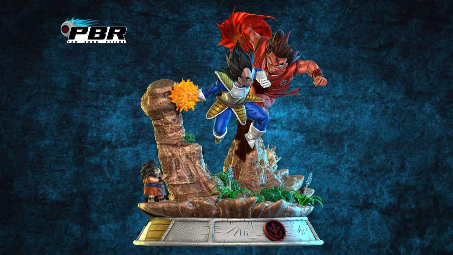 goku vs vegeta statue