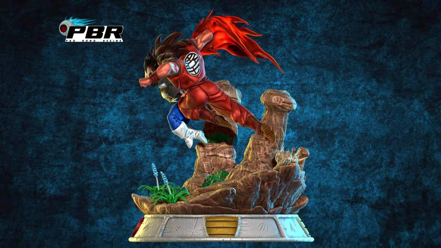 goku vs vegeta statue