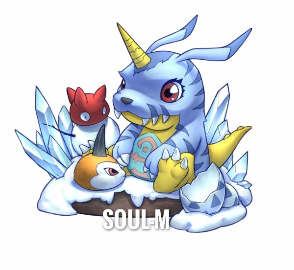 gabumon evolution statue