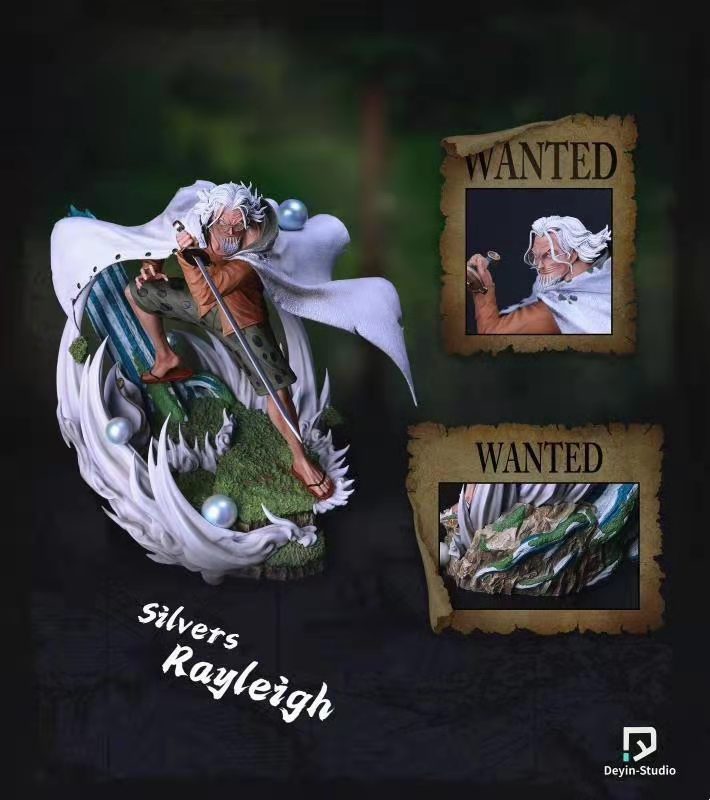 preorder deyin studio one piece silvers rayleigh resin statue s post card