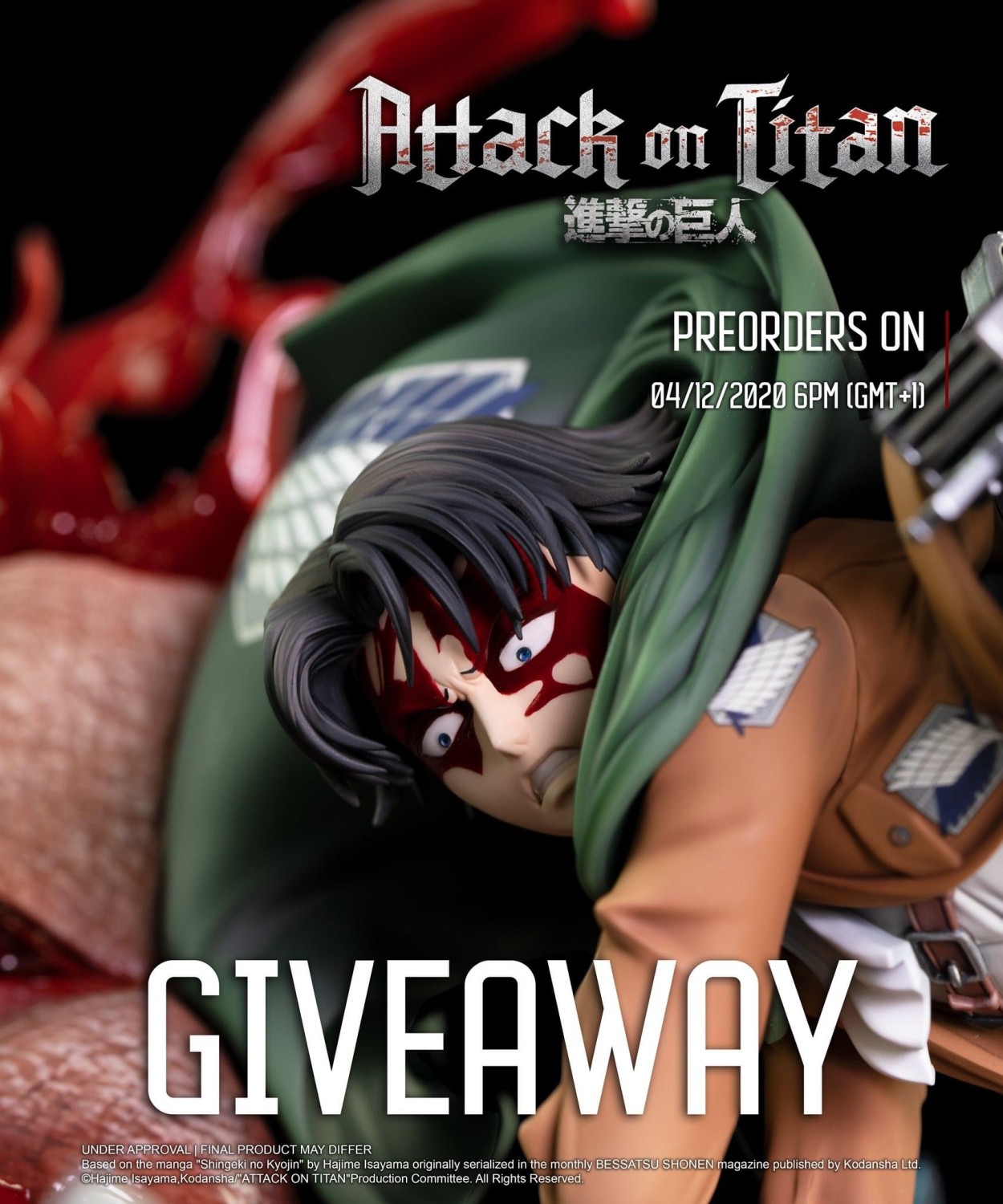 【Preorder】Kitsune Statue Attack on Titan Levi·Ackerman vs The beast