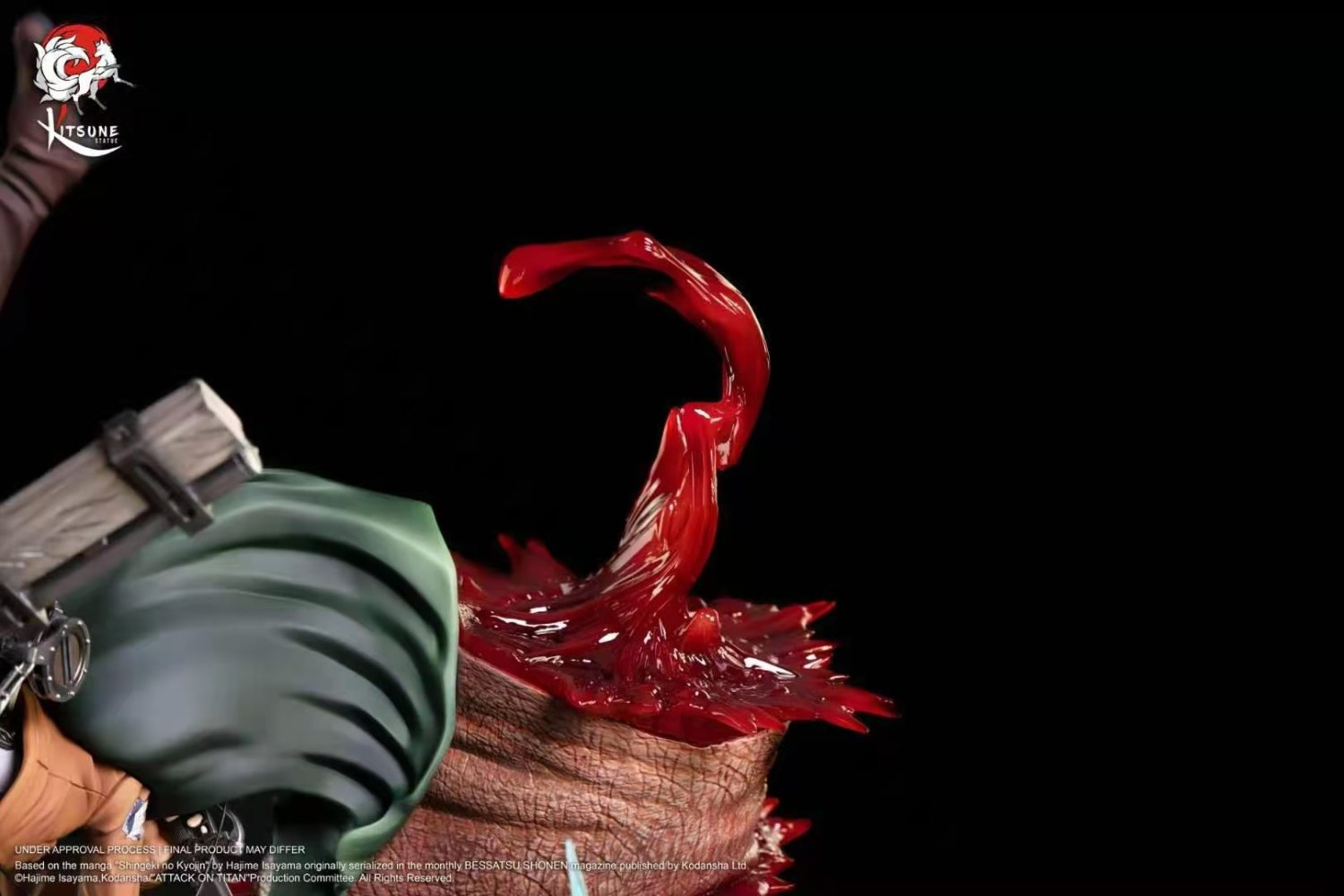 attack on titan resin statue