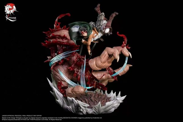 attack on titan resin statue