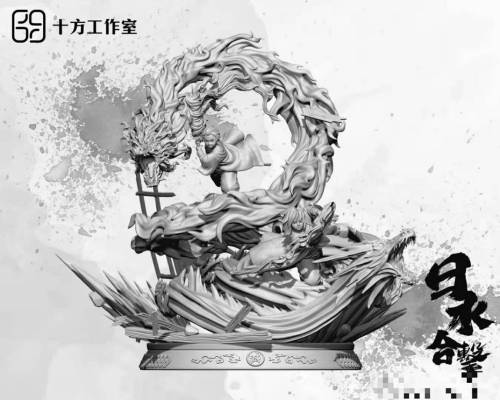 【Preorder】SHIFANG Studio Demon Slayer Tanjirou & Tomioka Giyuu Resin Statue's post card
