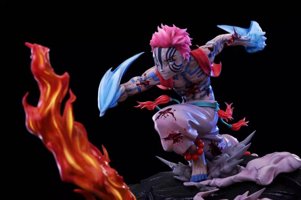 In Stock Goose Factry Demon Slayer Rengoku Kyoujurou Vs Akaza Resin Statue
