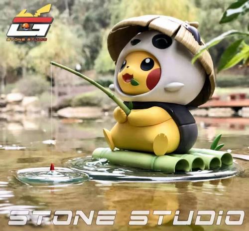【Preorder】Stone Studio Pikachu cosplay Panda Resin Statue's Post Card