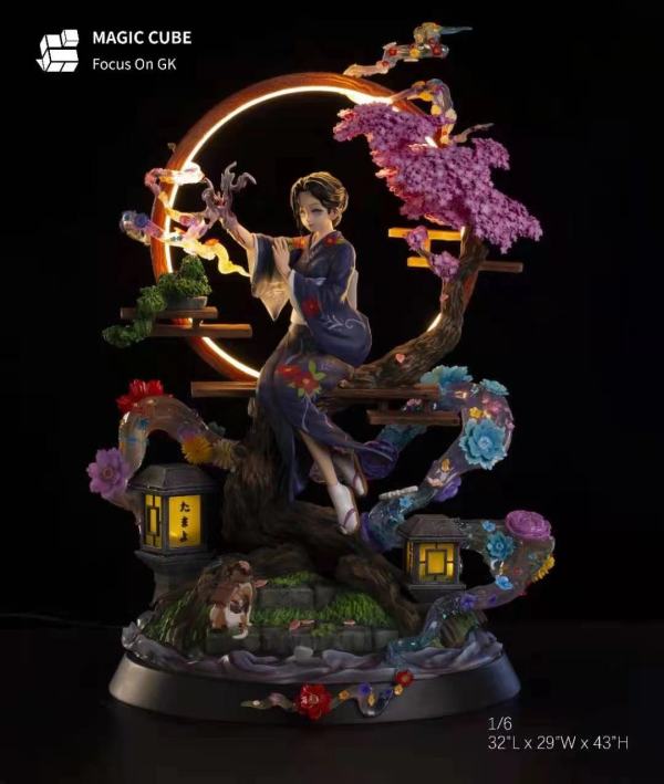demon slayer statue magic cube