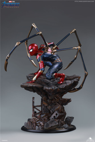 【In Stock】Queen Studio Marvel Iron Spider-Man 1/4 Resin Statue Copyright Resin Statue