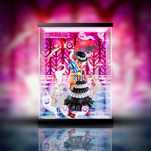 【In Stock】Megahouse One Piece POP Perona PVC Statue Acrylic Display Box