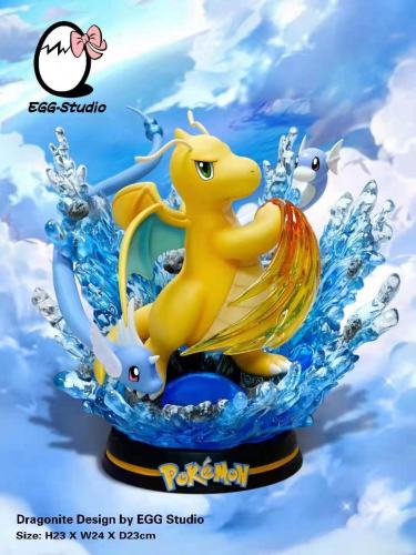 【In Stock】Egg Studio Pokemon Dragonite Three Stages of Evolution Resin Statue