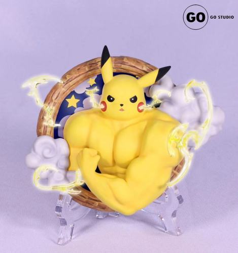 【Preorder】GO Studio Pokemon Muscle Men Tabletop Ornament Series Resin Statue's Postcard