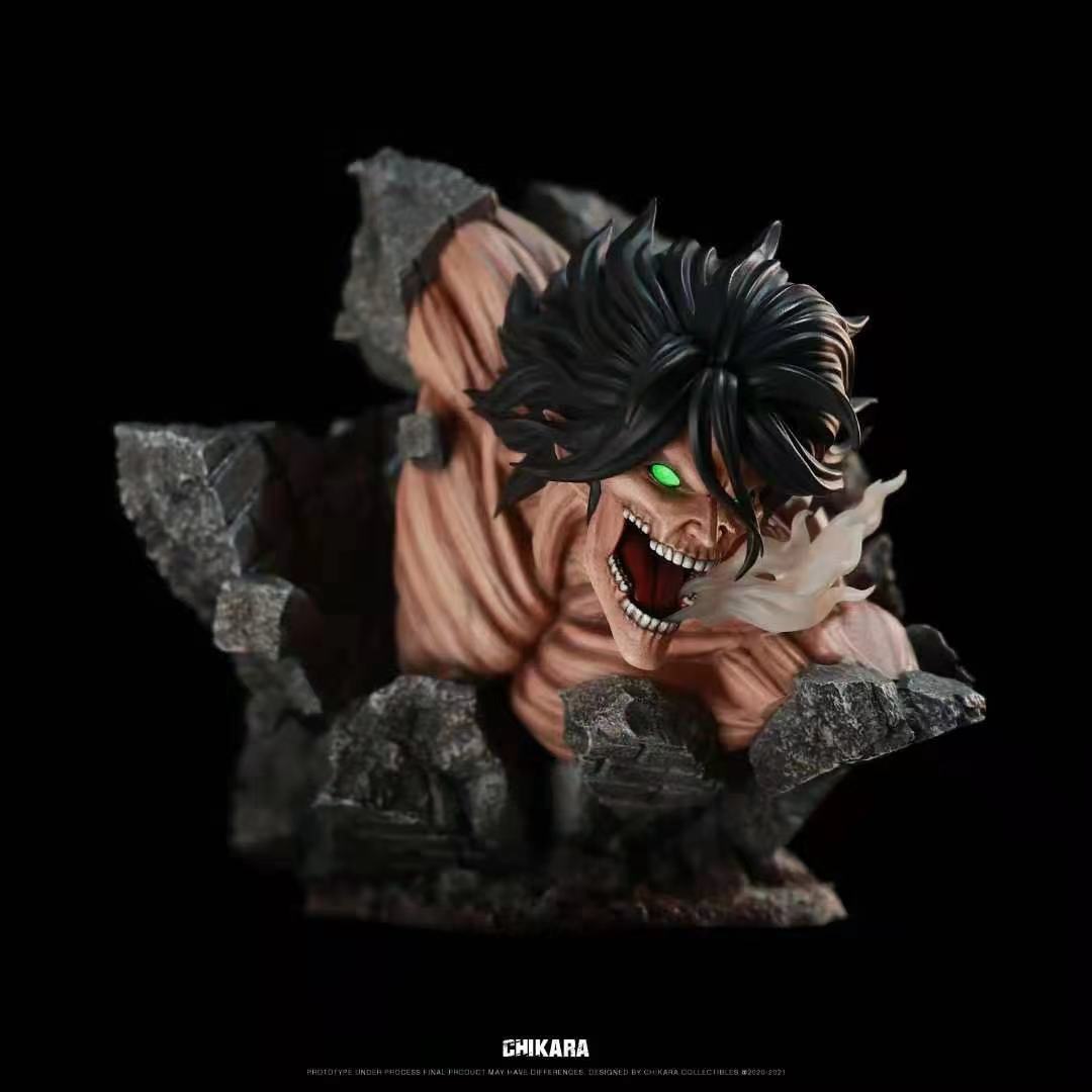 ãPreorderãCHIKARA Studio Attack on Titan Eren Jaeger Resin Statue's Postcard