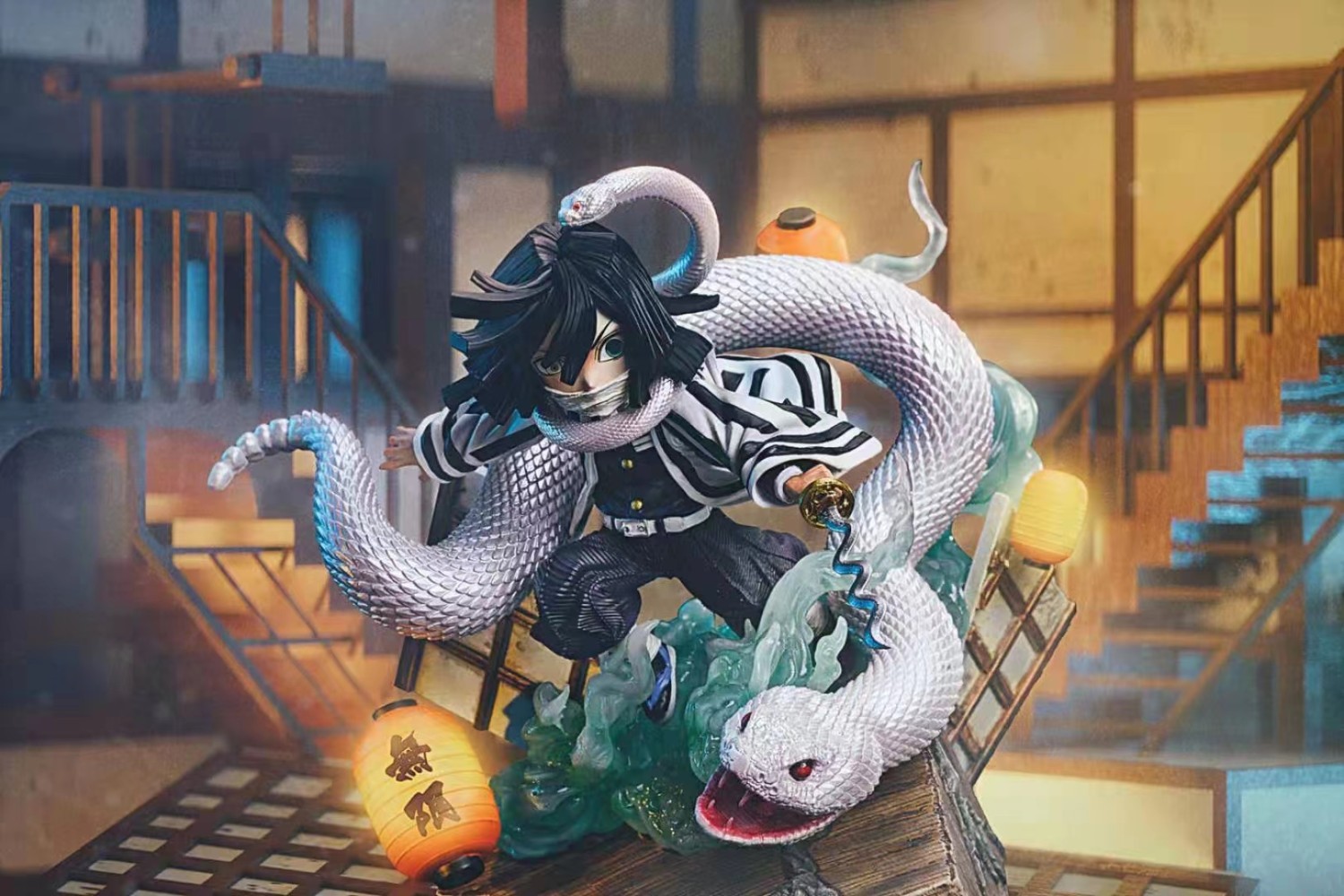 ãIn StockãG5 Studio Demon Slayer Iguro Obanai Resin Statue