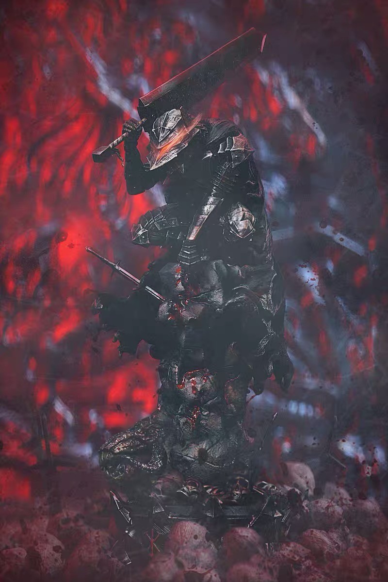 guts resin statue