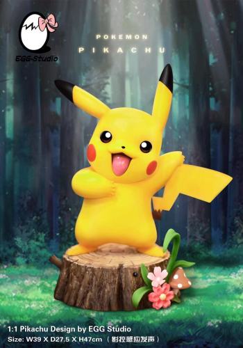【In Stock】EGG Studio Pokemon Image control induction phonation Pikachu Resin Statue