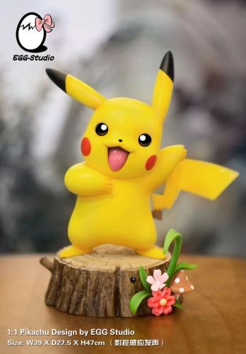 【In Stock】EGG Studio Pokemon Image control induction phonation Pikachu Resin Statue