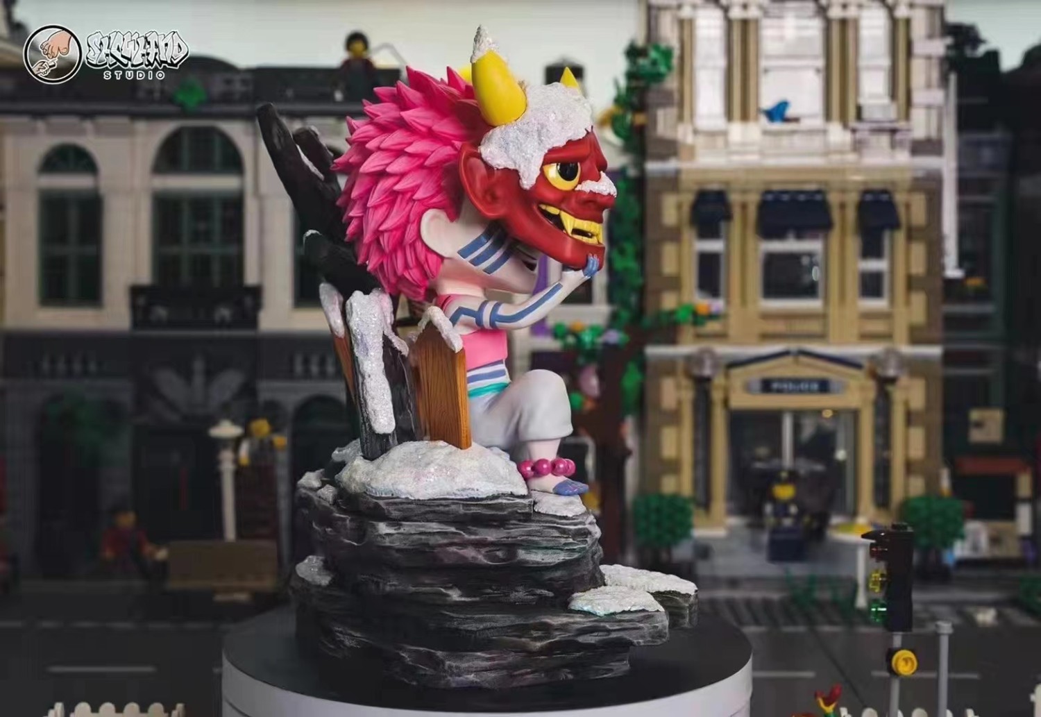 demon slayer akaza statue