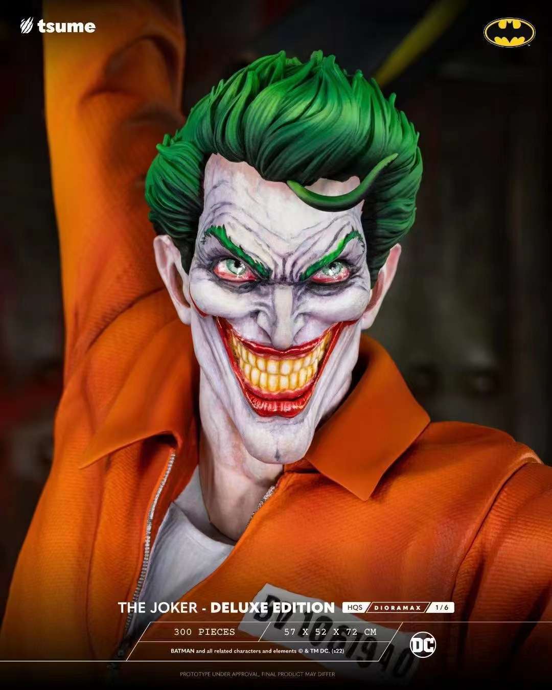 joker resin statue