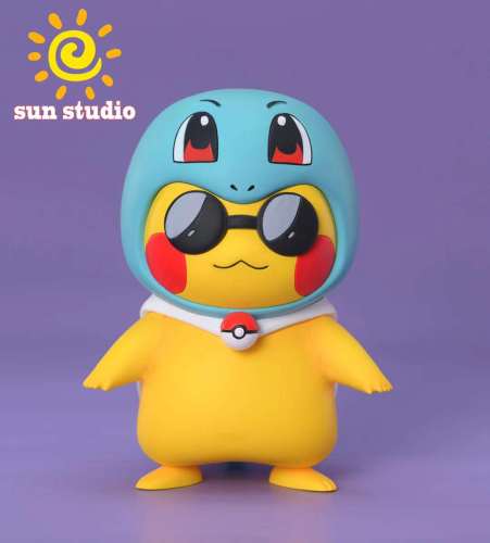 【Preorder】Sun studio Pokemon Squirtle Dress Up Pikachu Resin Statue