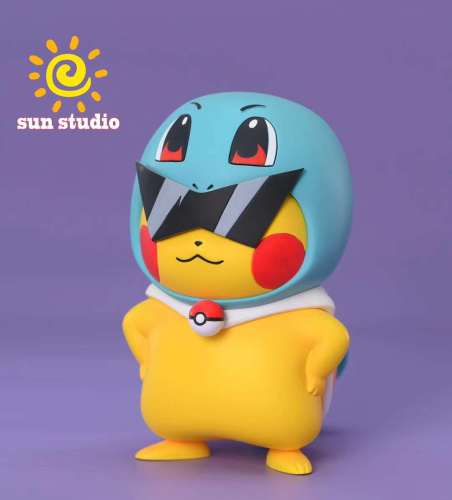 【Preorder】Sun studio Pokemon Squirtle Dress Up Pikachu Resin Statue