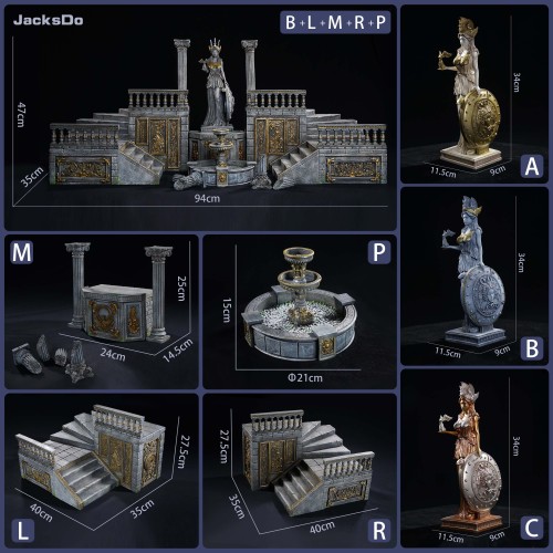 【Preorder】JacksDo Saint Seiya Athena Statue and Sanctuary Scene Base