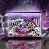 【In Stock】megahouse pop max ONE PIECE Snake Luffy VS Katakuri Resin Statue Acrylic Display Box