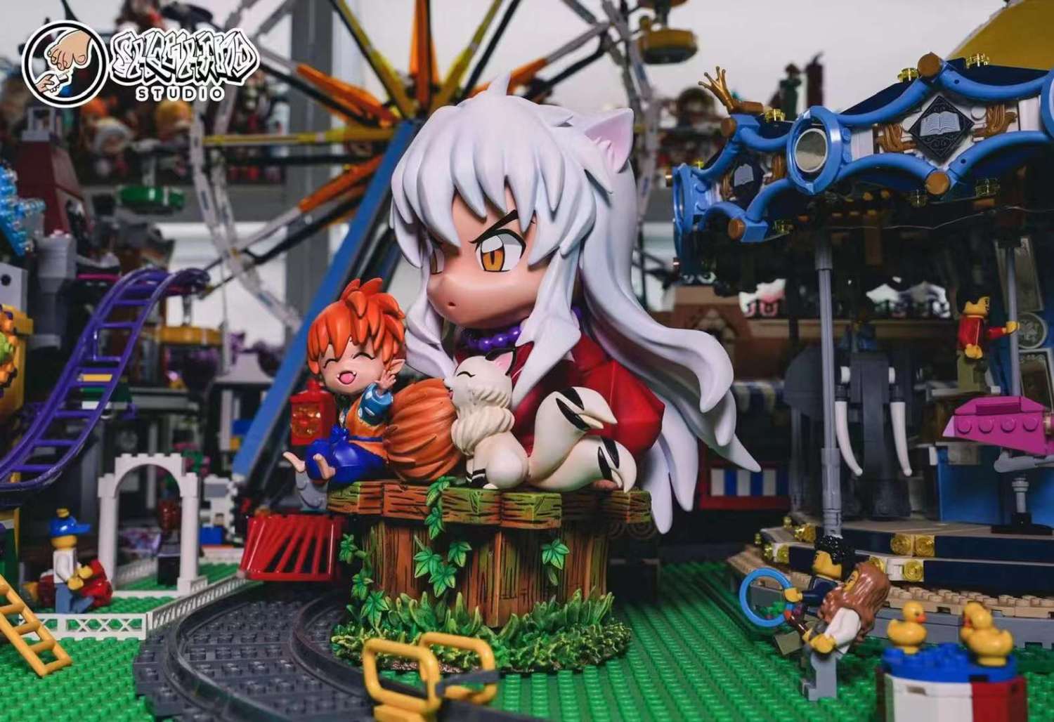 inuyasha resin statue