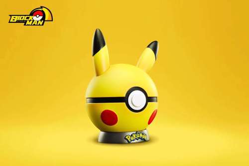 【In Stock】BlocK Man Studio Pokemon Pikachu Poke Ball Poly Statue